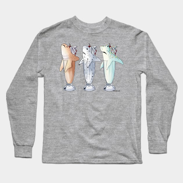 Mixed Trio of Milksharks Long Sleeve T-Shirt by lizstaley